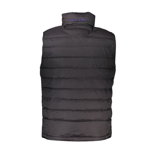 Black Polyamide Sleveless Jacket