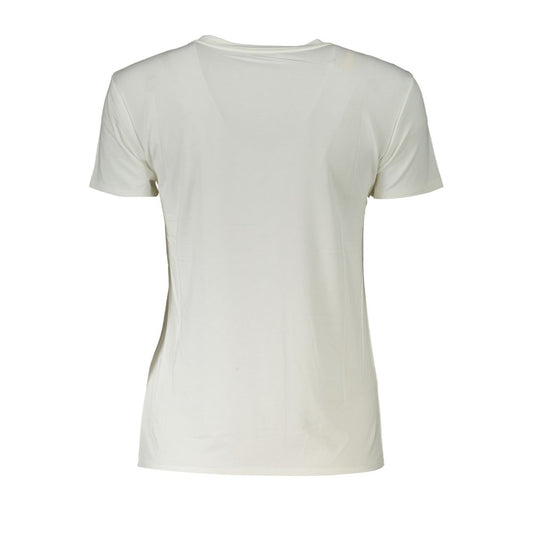 White Elastane T-Shirt