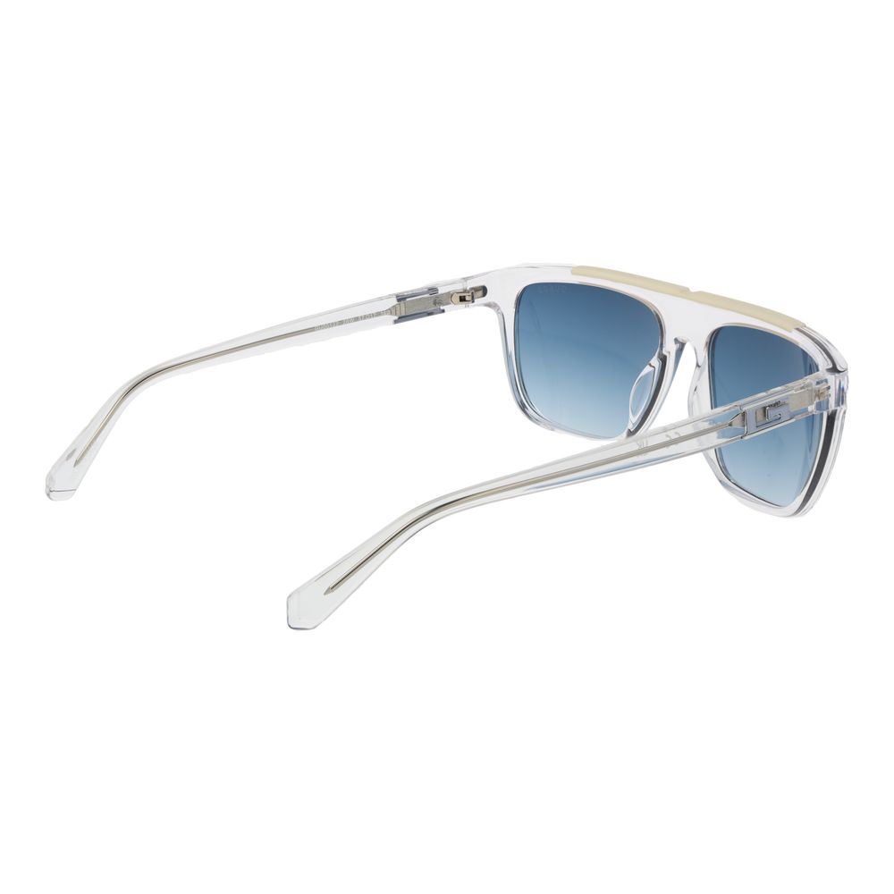 Transparent Stainless Steel Sunglasses