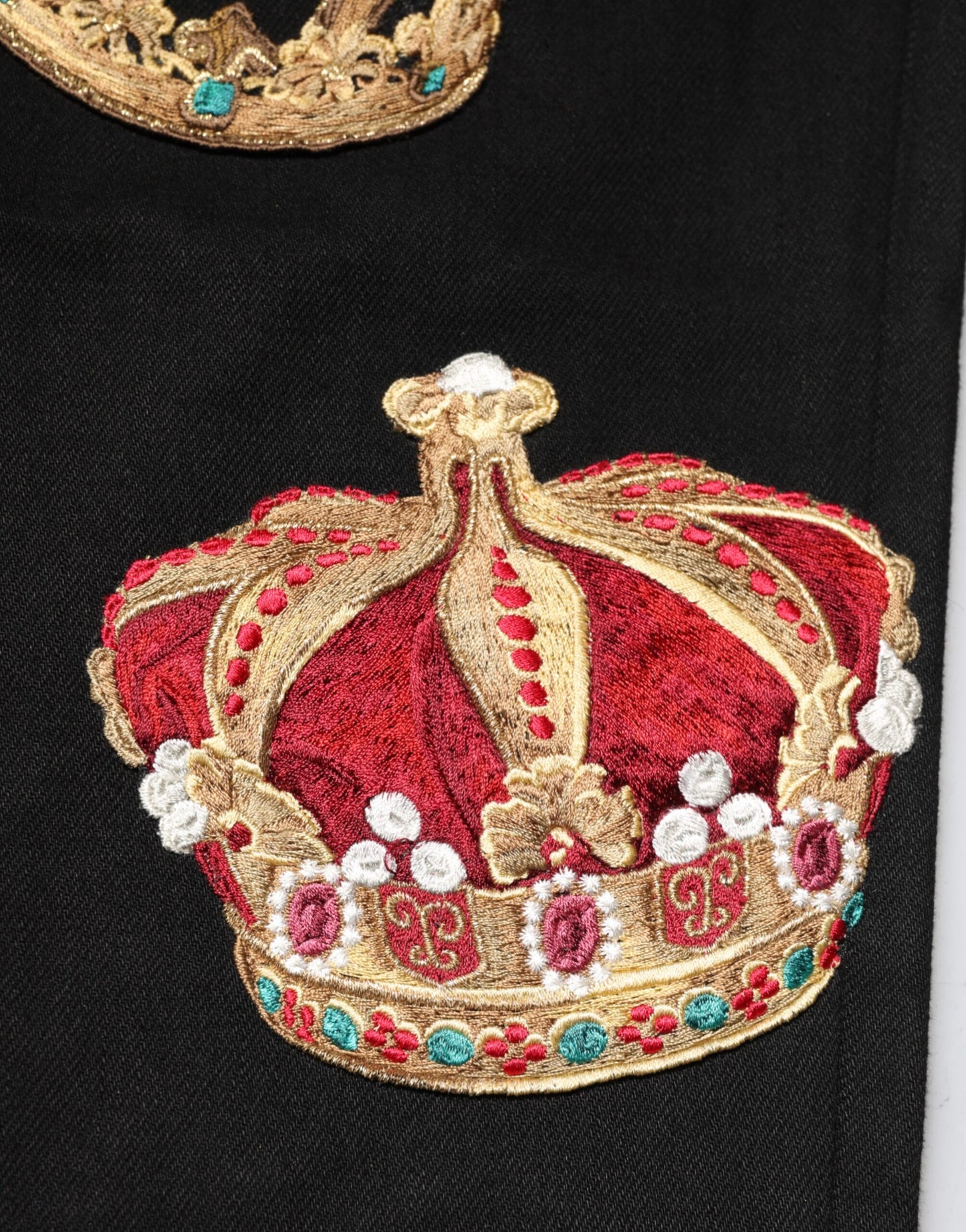 Black Baroque Royal Men Dress Trouser Pants