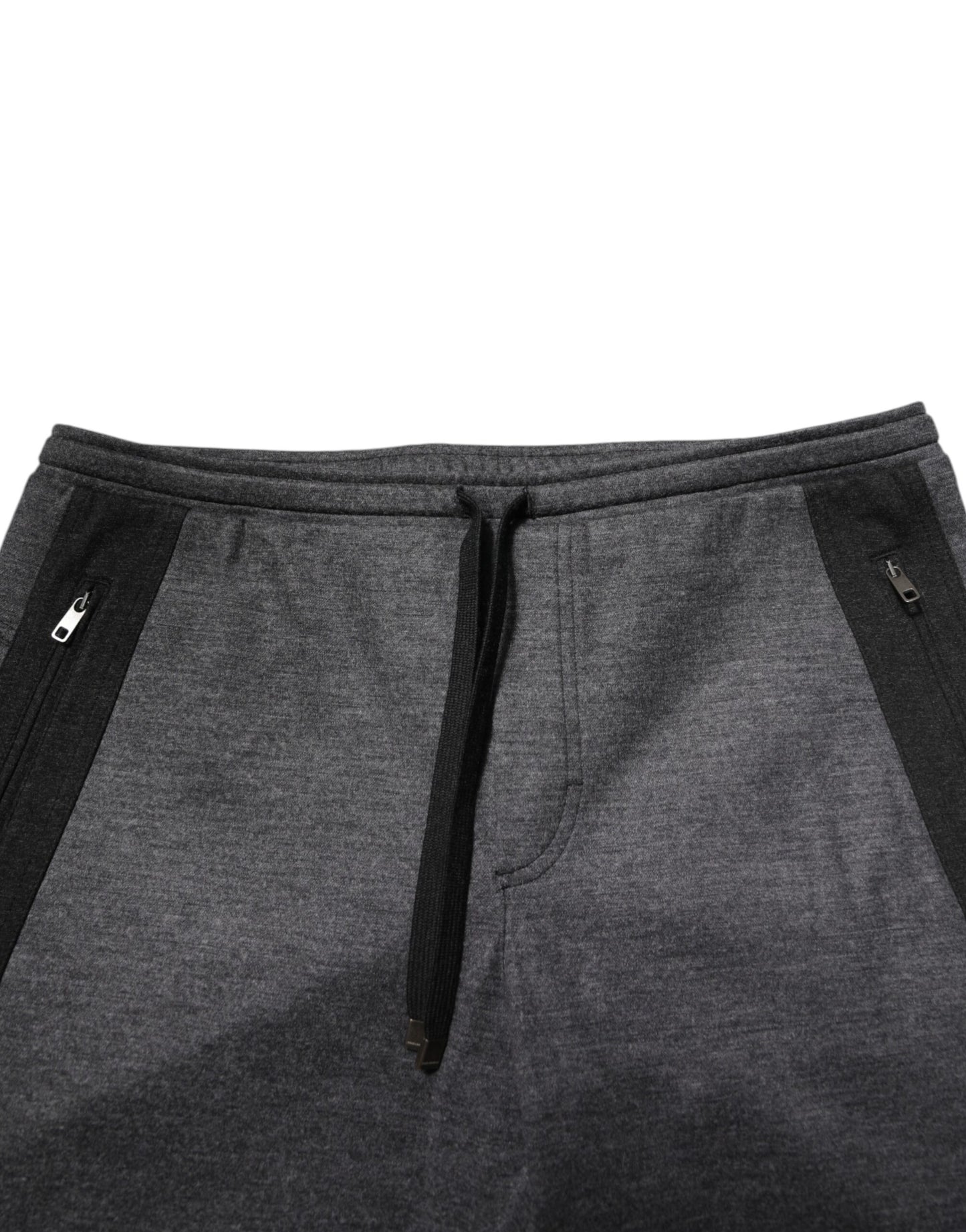 Gray Black Wool Blend Jogger Sweatpants Pants