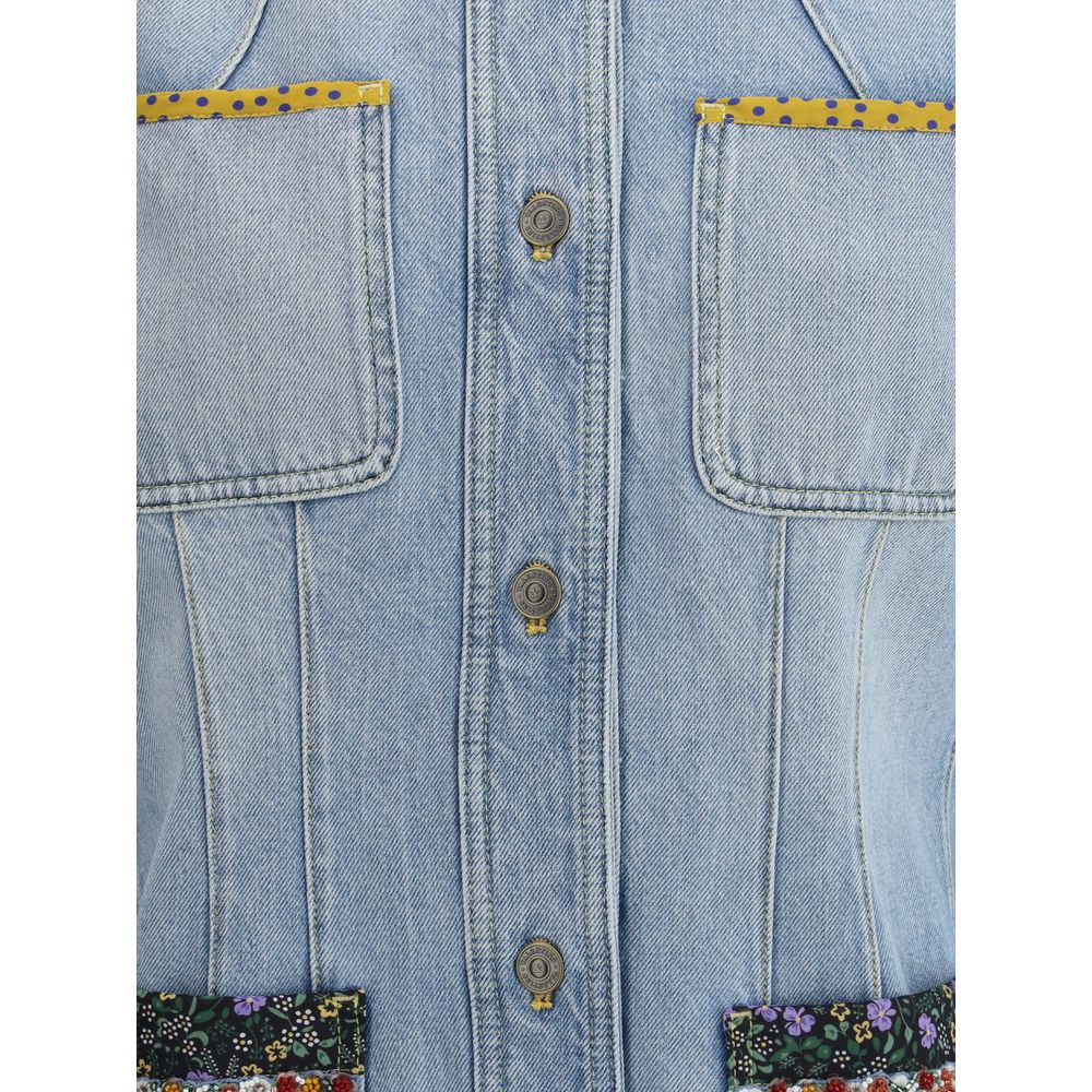Light Blue Cotton Denim Jacket