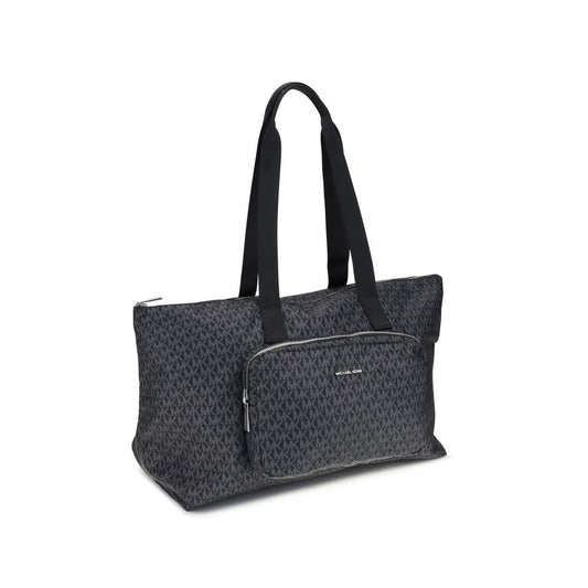 Black Polyester Shoulder Bag