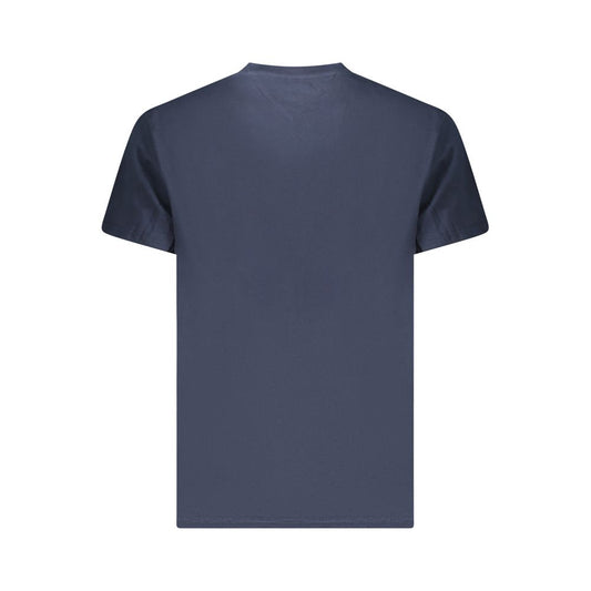 Blue Cotton Men T-Shirt