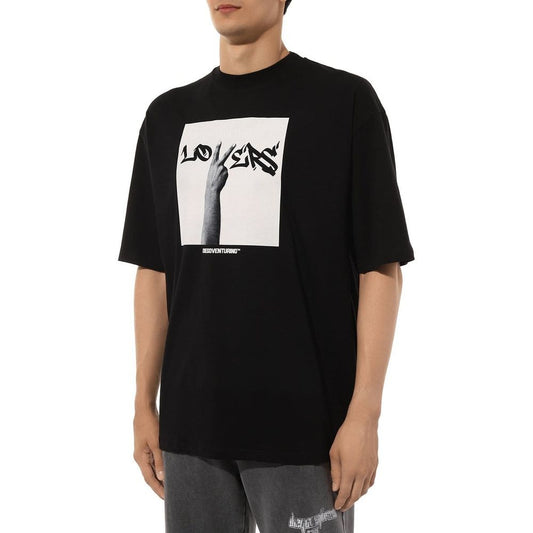 Black Cotton T-Shirt