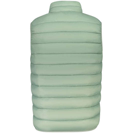 Green Polyamide Sleveless Jacket