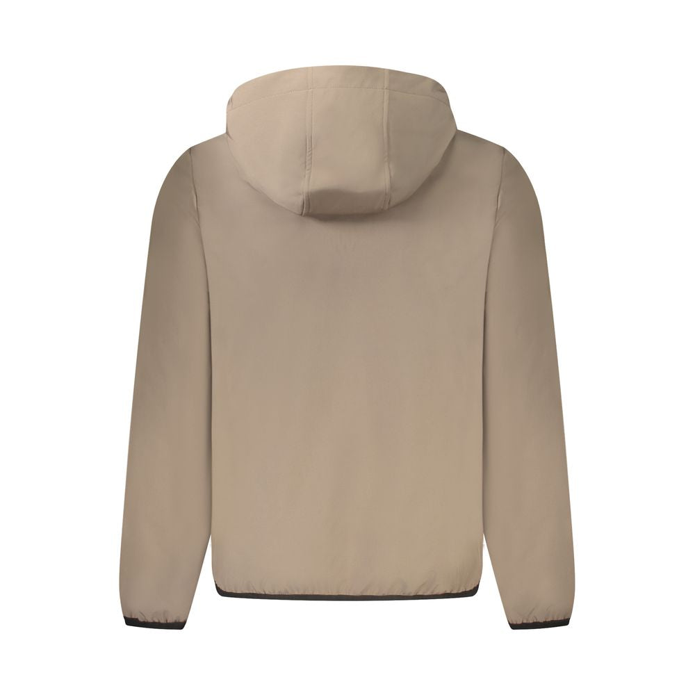 Brown Polyester Jackets & Coat