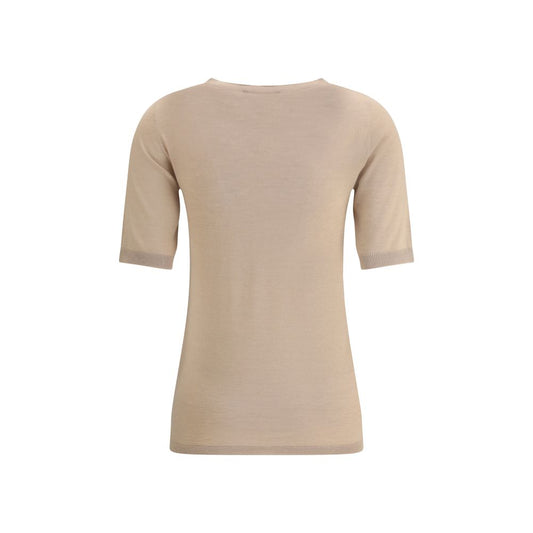 Beige Cashmere T-Shirt