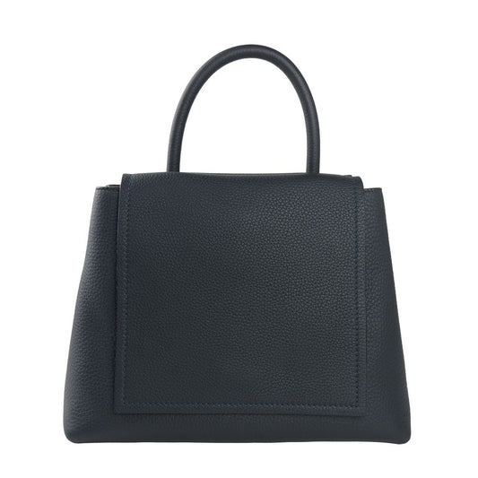 Blue Leather Handbag