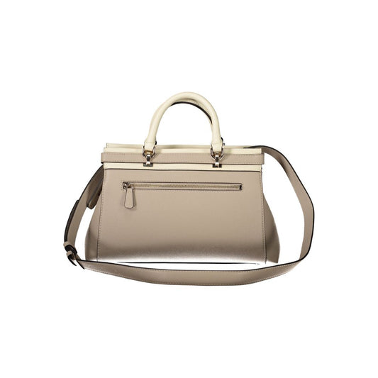 Beige Polyethylene Handbag