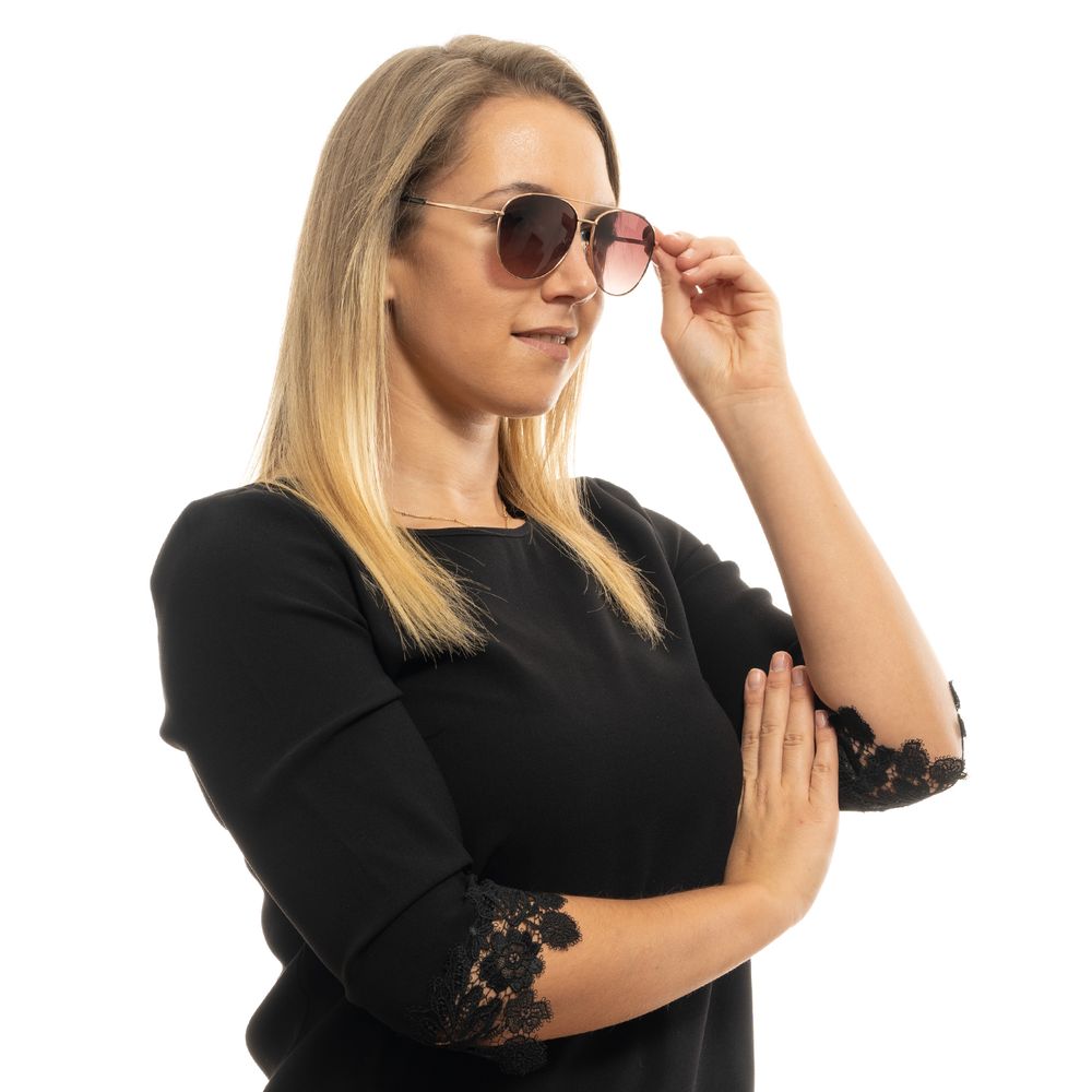 Rose Gold Metal Sunglasses