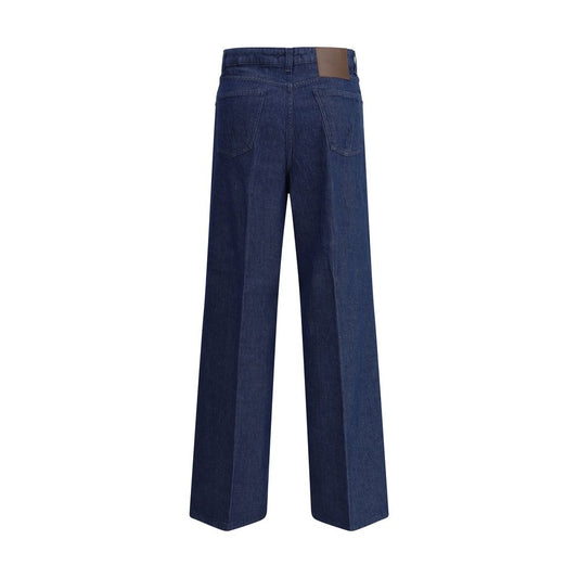 Blue Cotton Relaxed Fit Jeans