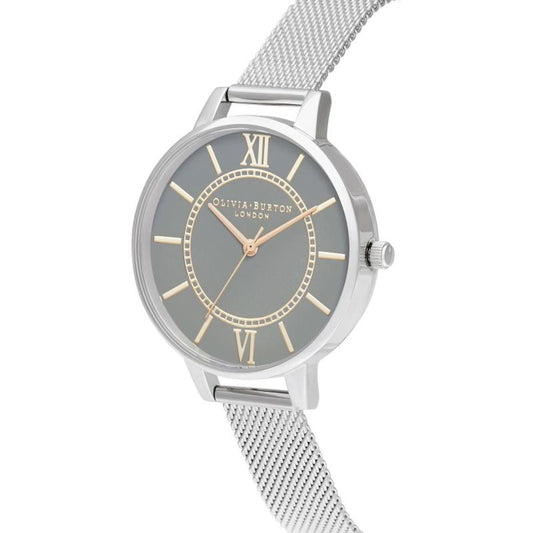 Silver Stainless Steel Dress Watch