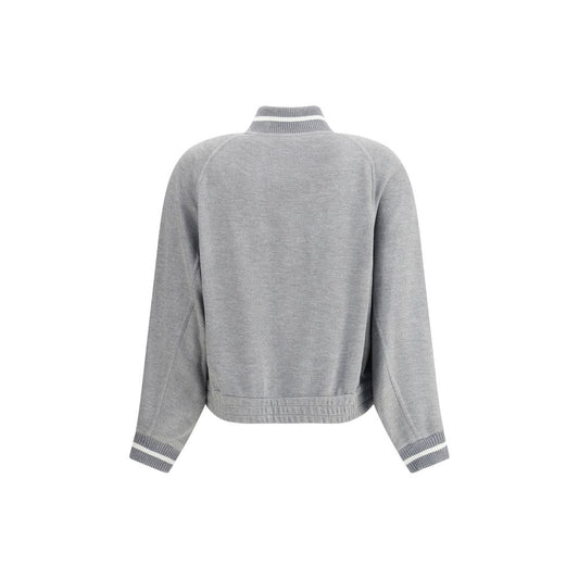 Gray Viscose Sweatshirt