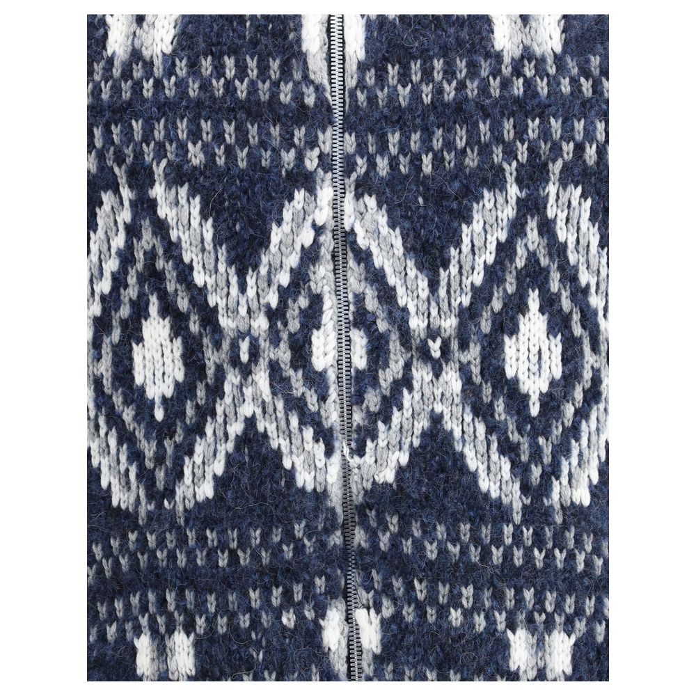 Blue Alpaca Vicugna Pacos Cardigan