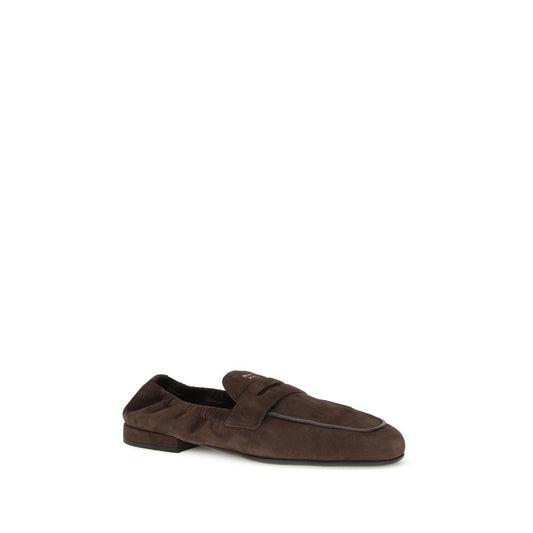 Brown Lamb Ovis Aries Aries Slip-On Loafers