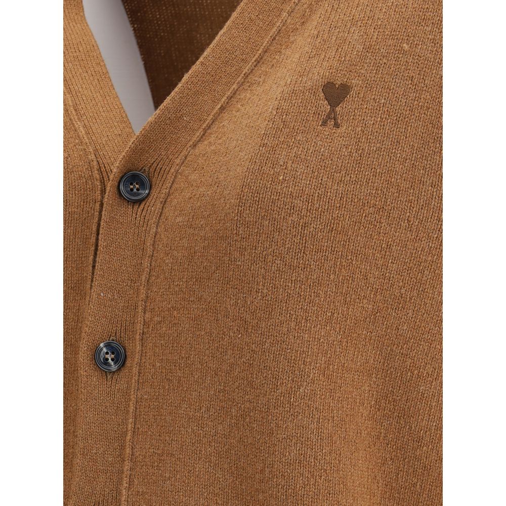 Beige Cashmere Cardigan