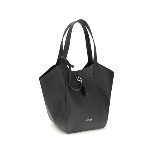 Black Calf Leather Bos Taurus Handbag