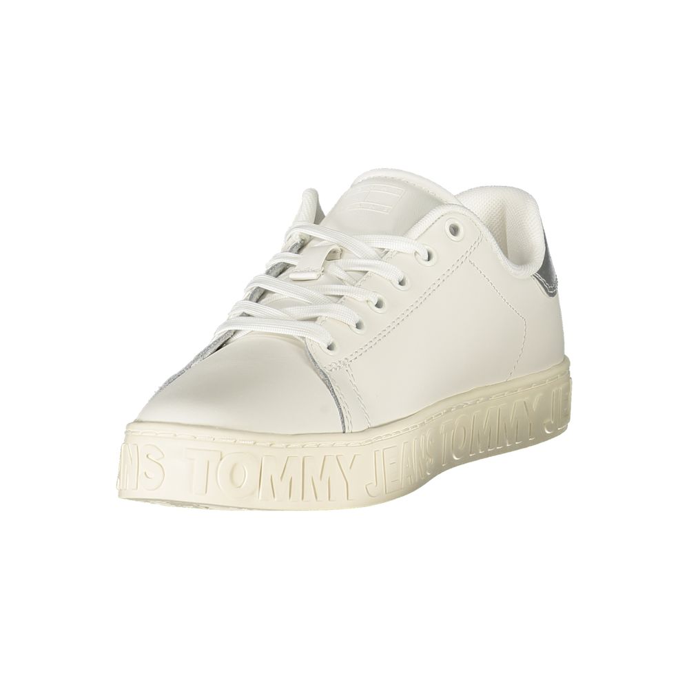 White Leather Women Sneaker
