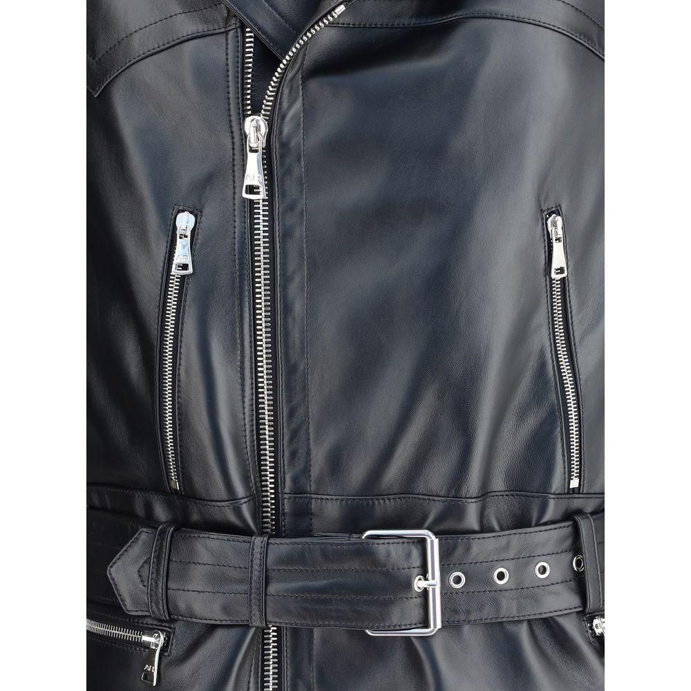 Black Leather Biker Jacket