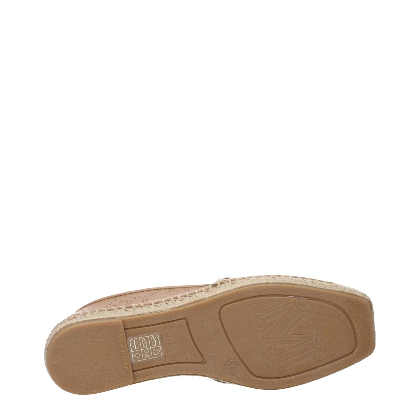 Brown Leather Espadrilles