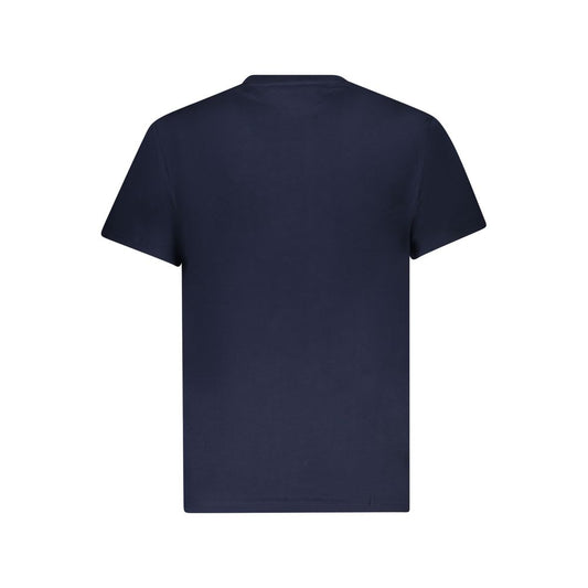 Blue Cotton Men T-Shirt