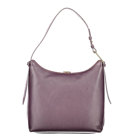 Purple Leather Women Handbag
