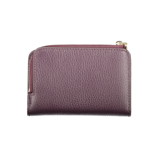 Purple Leather Women Wallet