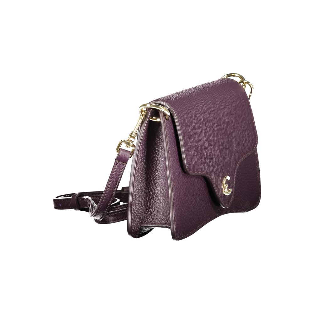 Purple Leather Women Handbag