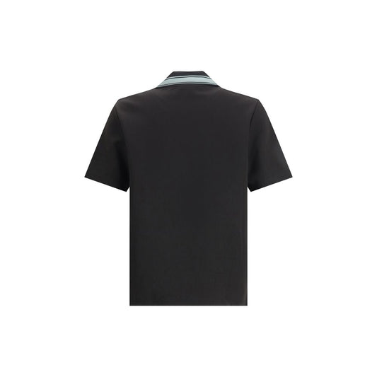 Black Viscose Polo Shirt
