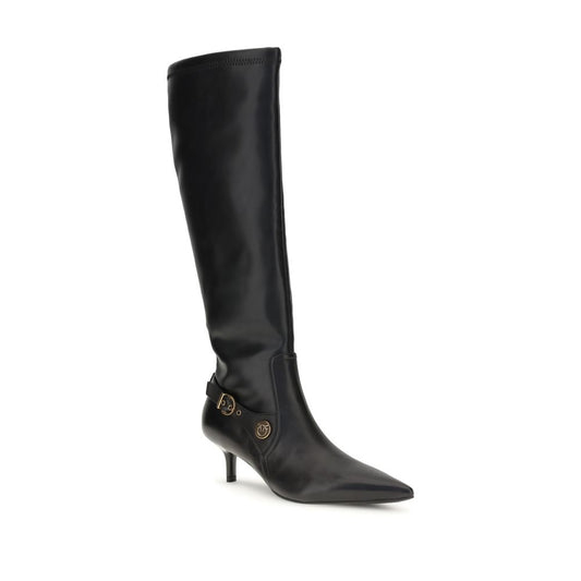 Black Goatskin Ankle Boots