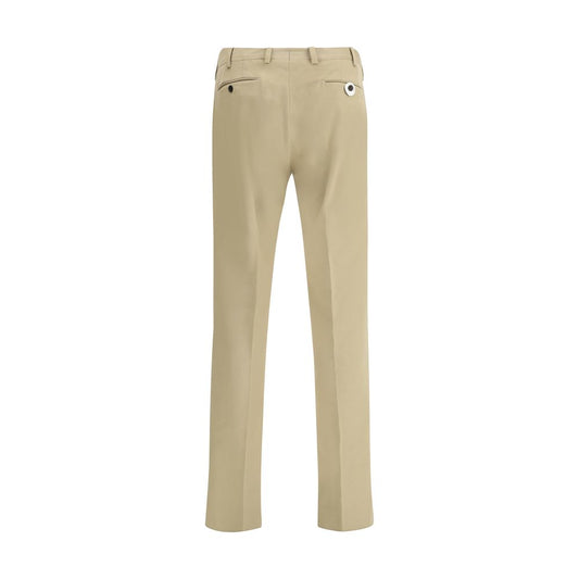 Beige Cotton Chino Pants