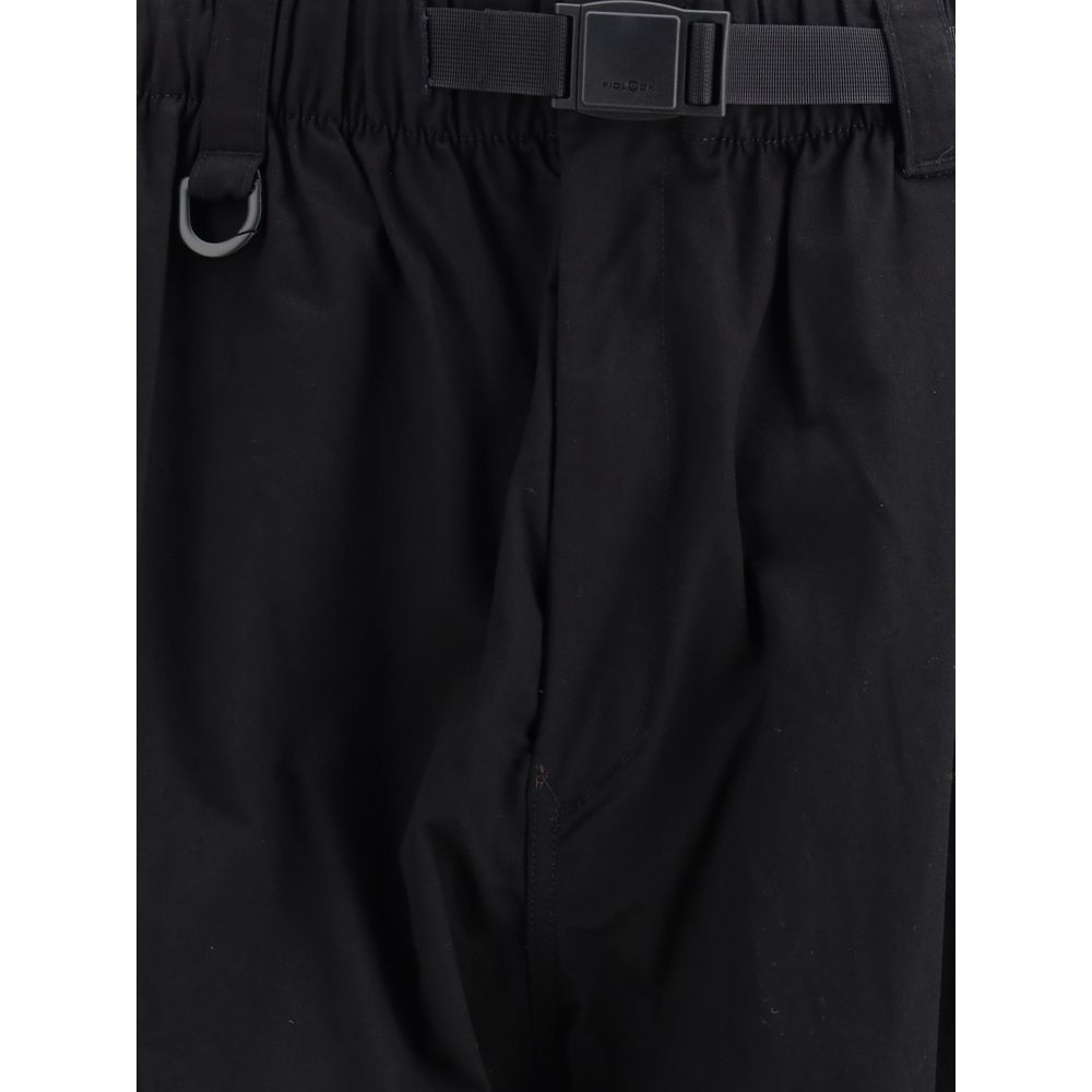 Black Cotton Cargo Pants