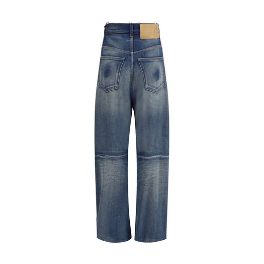 Blue Cotton Relaxed Fit Jeans