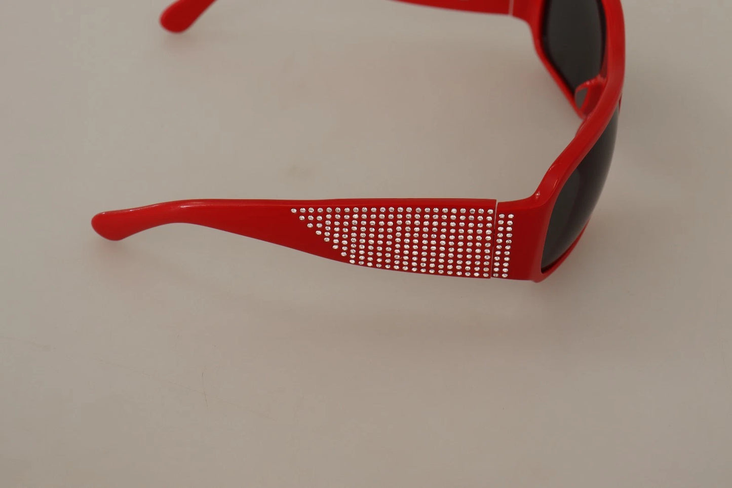 DG4027 Red Crystal Black Lens Shades Sunglasses