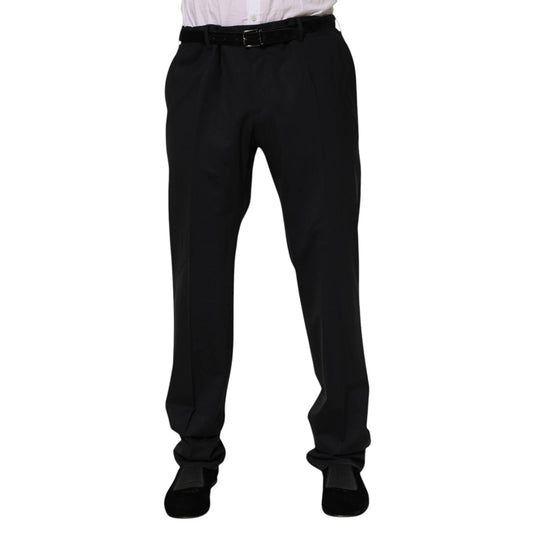 Black Wool Formal Dress Men Trousers Pants