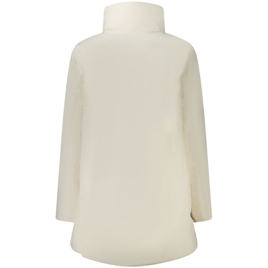 White Nylon Jackets & Coat