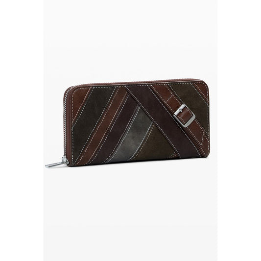 Brown Polyethylene Women Wallet
