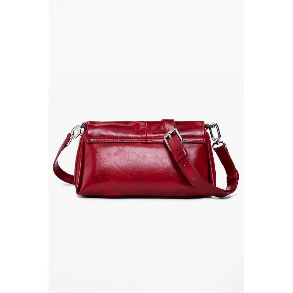 Red Polyethylene Women Handbag