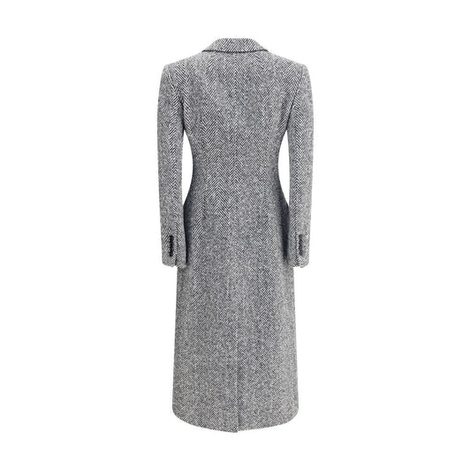 Gray Fleece Wool Coat