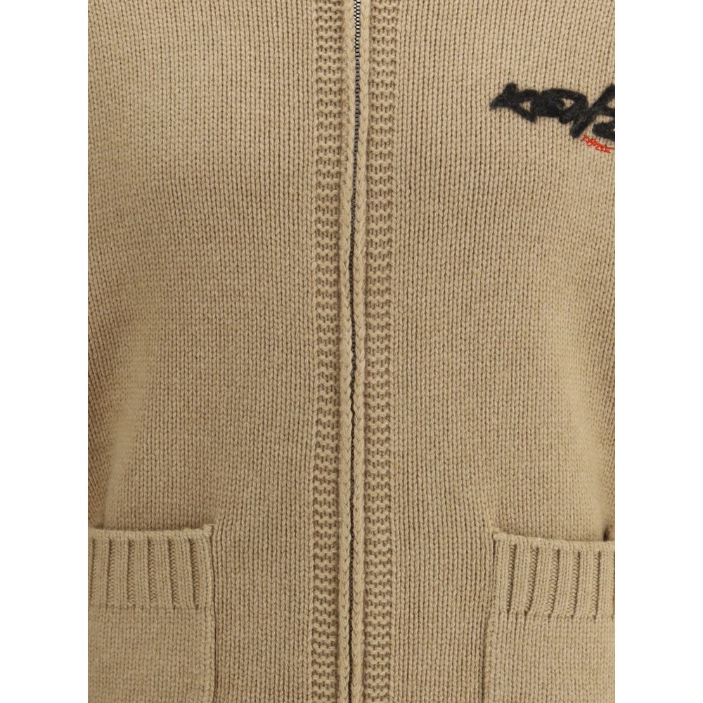 Beige Wool Cardigan