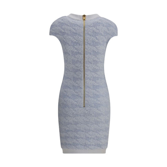Light Blue Polyamide Casual Dress