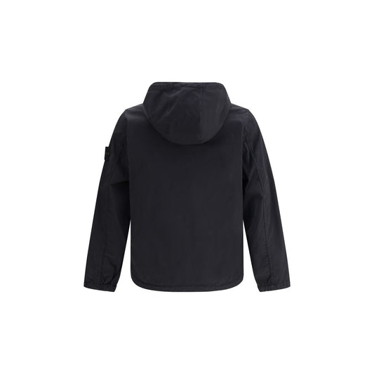 Black Cotton Shell Jacket