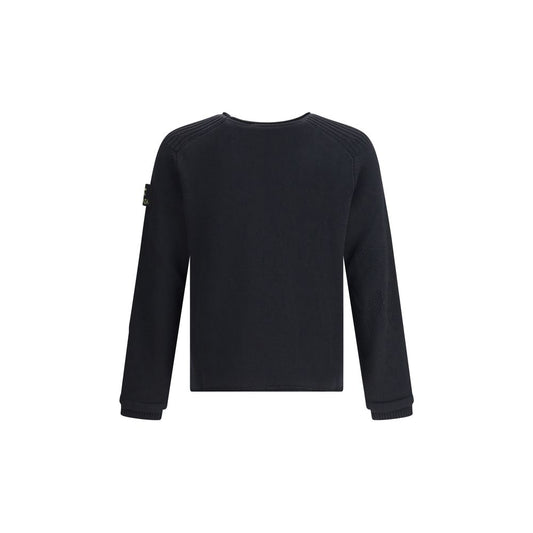 Black Merino Wool Sweatshirt