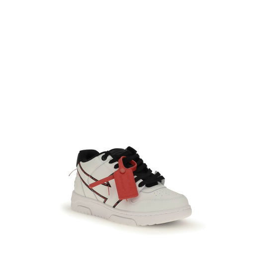 White Rubber Low Top Sneakers