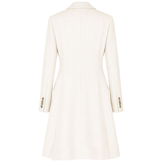 White Wool Women Coat