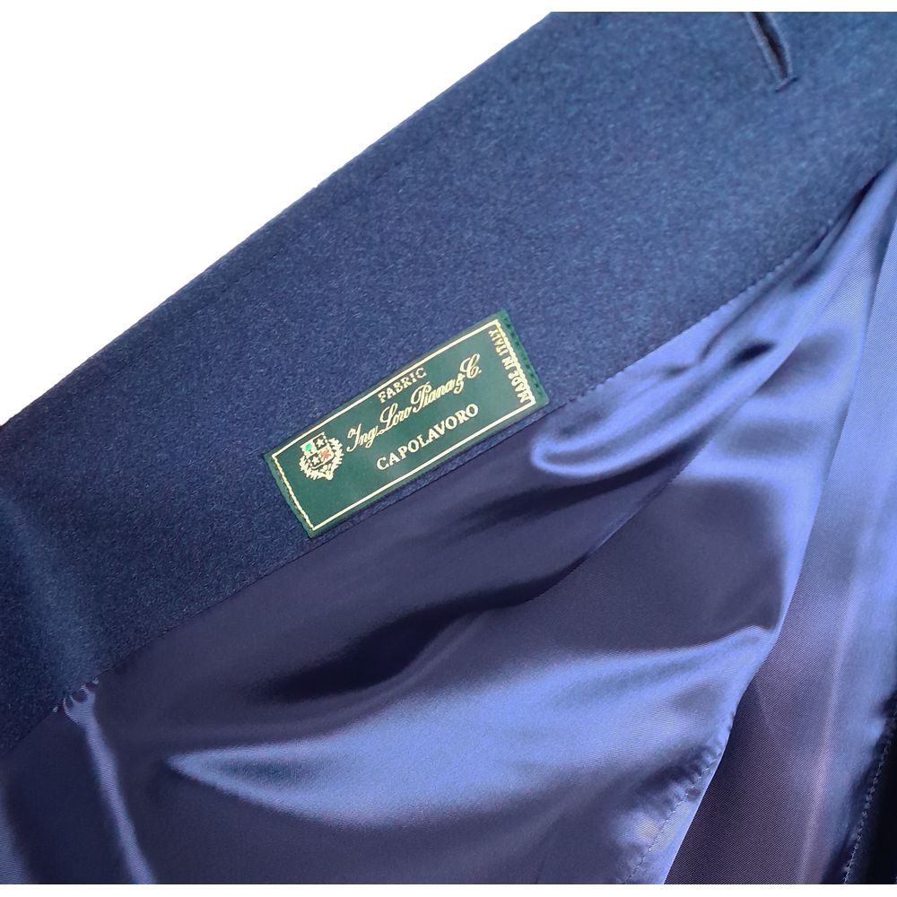 Blue Wool Women Coat