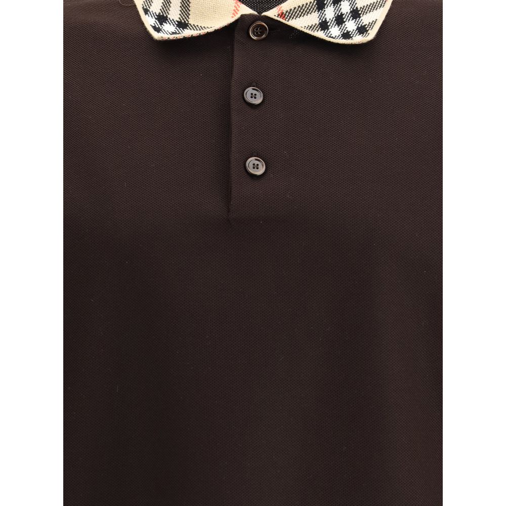 Brown Cotton Polo Shirt
