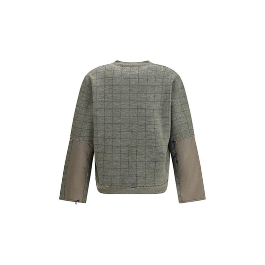 Green Fleece Wool Sweatshirt