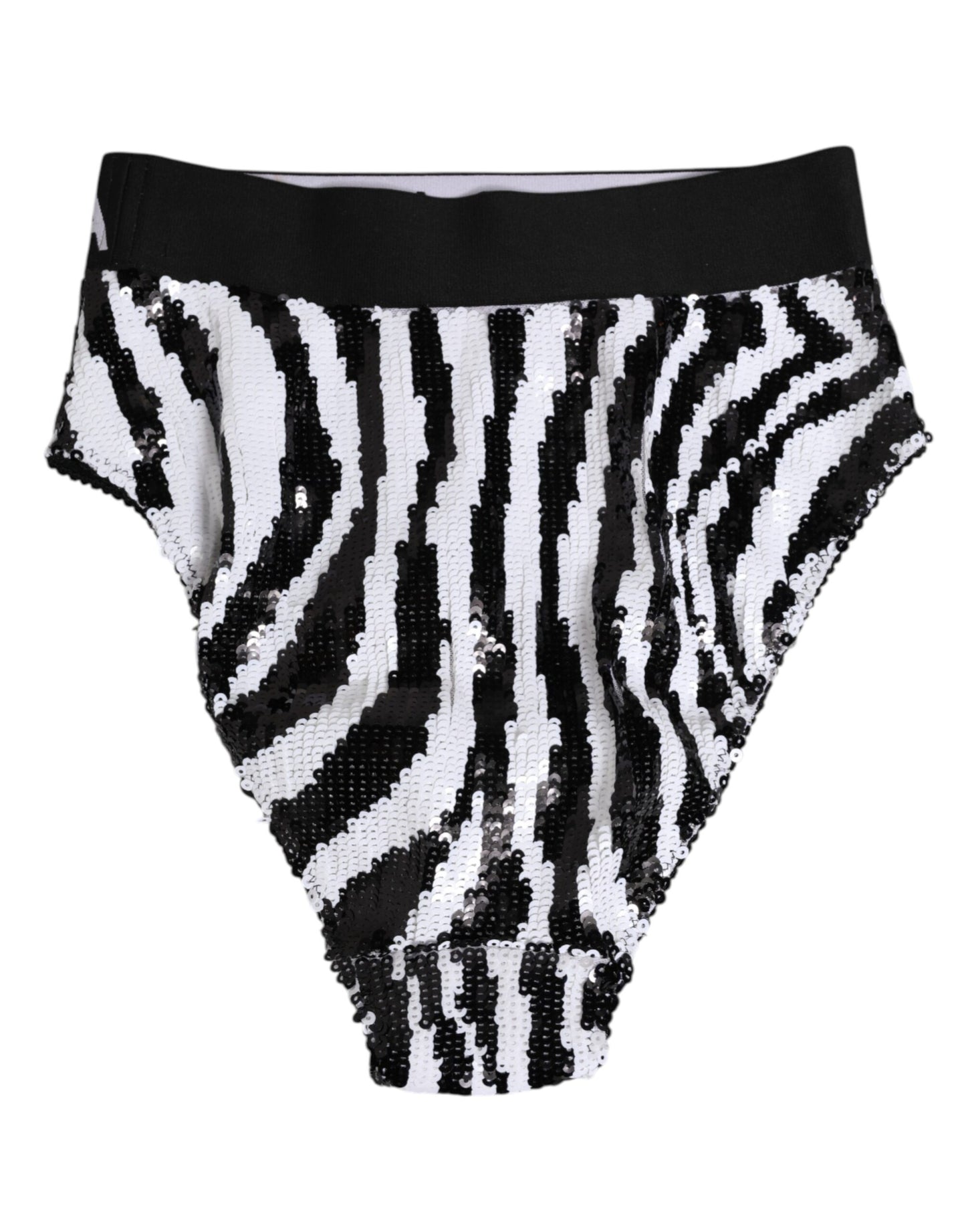 Black White Stripes High Waist Panty Underwear